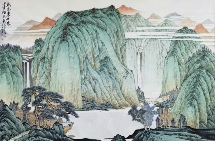 —从一幅画评王保起山水画作j9国际山水之