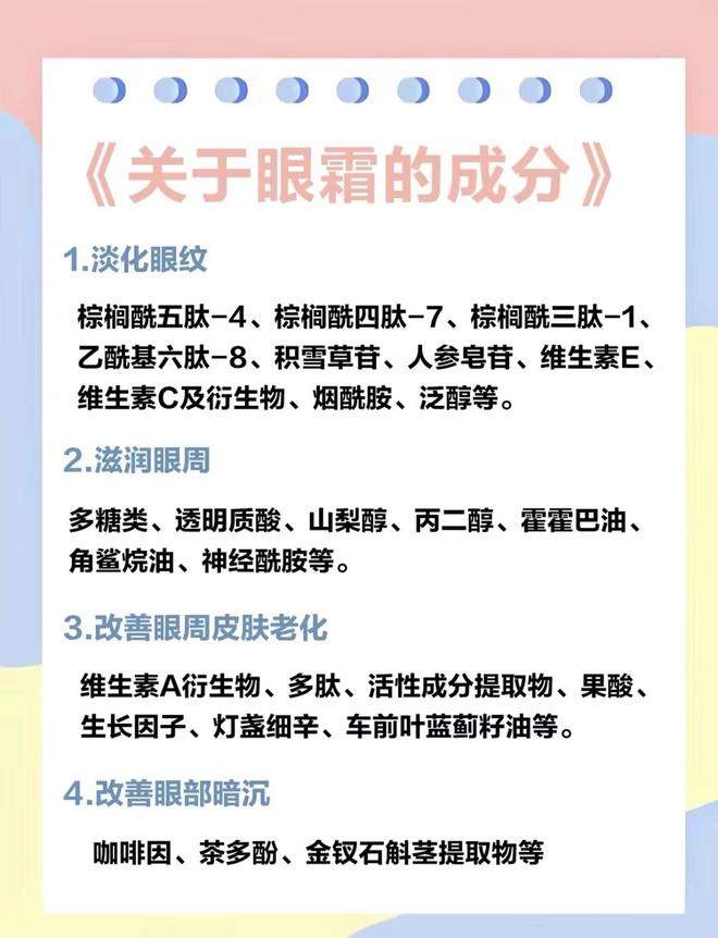 哪个牌子好？高口碑眼霜测评分享亲测盘点j9九游会入口首页25岁男士眼霜去眼袋(图6)